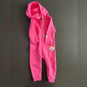 NWT Carhartt Pink Baby Jumpsuit 12M